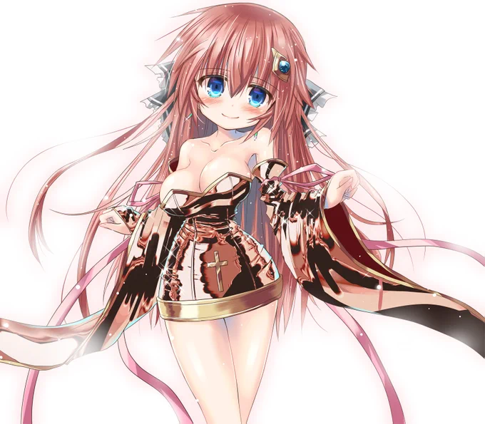 うちの魔法少女の前面はこうなります(微妙に加工が大変なので定着しない服の塗り) 