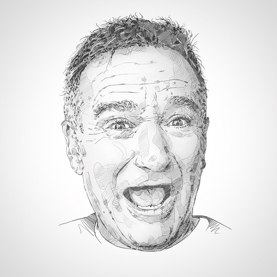 Hey <a href="/zeldawilliams/">Zelda Williams</a> just wanted to send this to you. I did this sketch of your dad way back as he is one of my heroes. The prints raised over €1500 for charity. It was amazing. Wanted you to see it. Love to get you an artist proof, if you want. PM me. 😀❤️