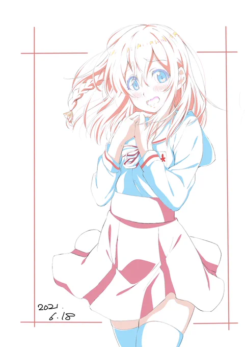 #イラストを4枚貼ると秋風に乗って絵柄を好いてくれる人の元へ届くらしい 