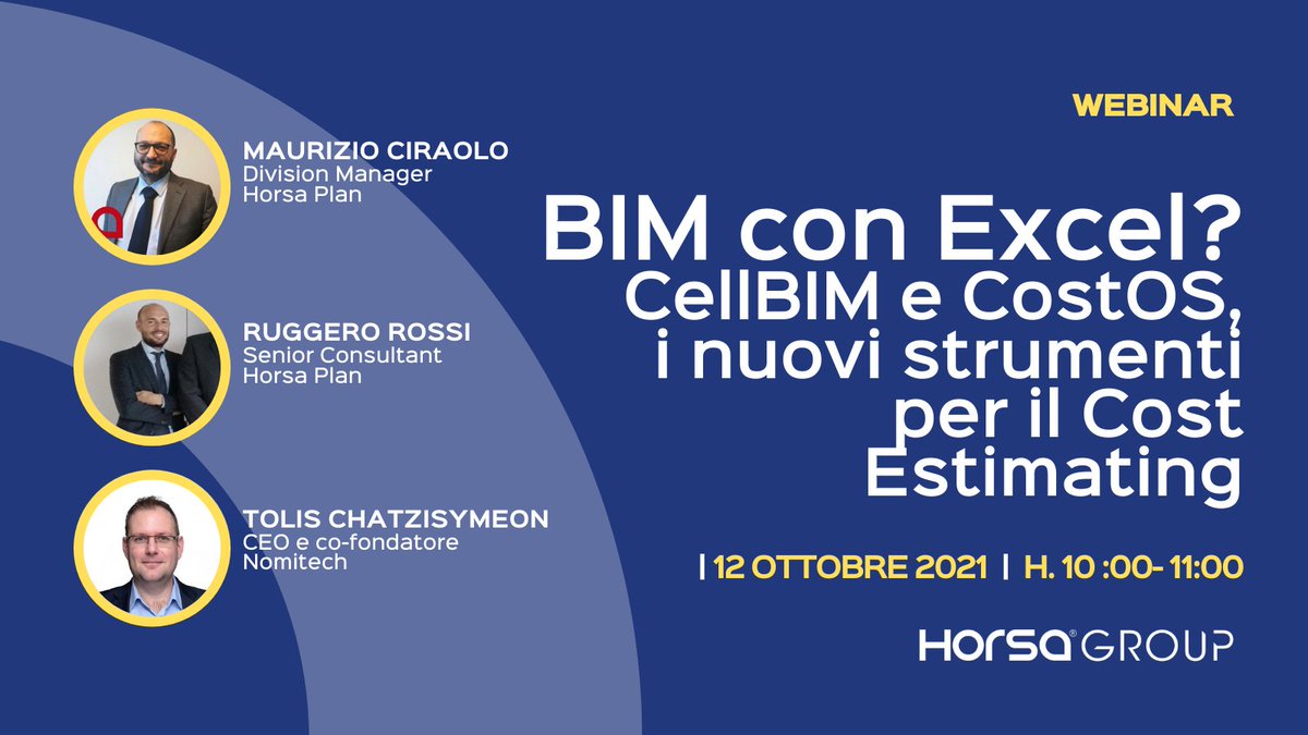 HorsaSpa's tweet photo. Tutte le novità #BIM-oriented di #CostOS nel prossimo webinar di Horsa insieme a @Nomitech_: non perderti l’appuntamento! https://t.co/1LfsRjO9ph https://t.co/usJEDtMrki