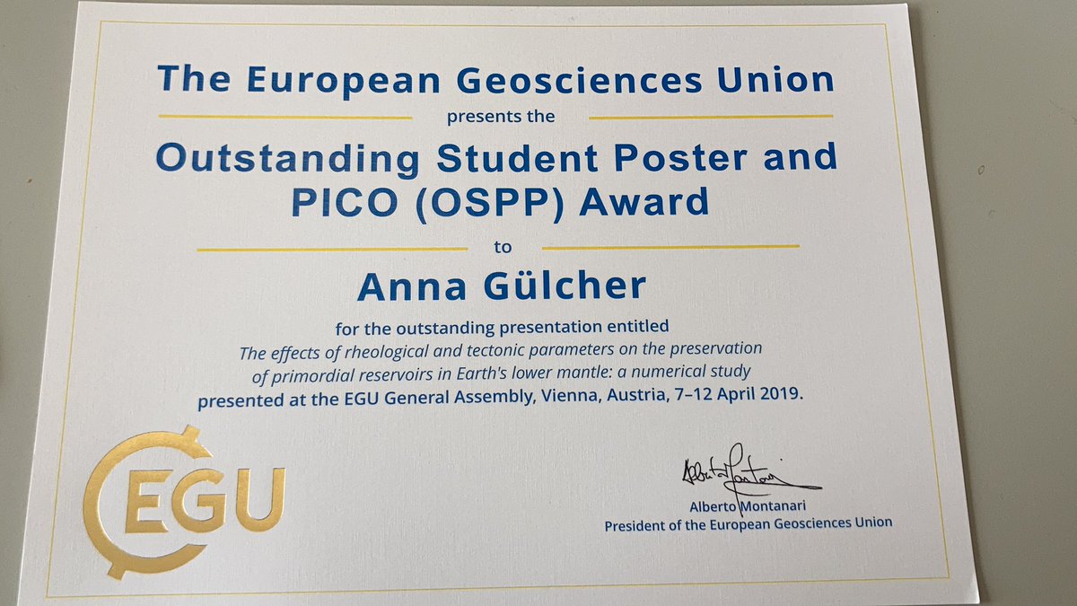 PlanetaryAnna's tweet photo. Better late than never - thanks @EuroGeosciences 😌
This was actually for my first-ever EGU conference in 2019. Can’t wait to be in Vienna once again!
#conference #EGU19 @EGU_GD #phdlife #phdchat https://t.co/gfeZtFPOtw