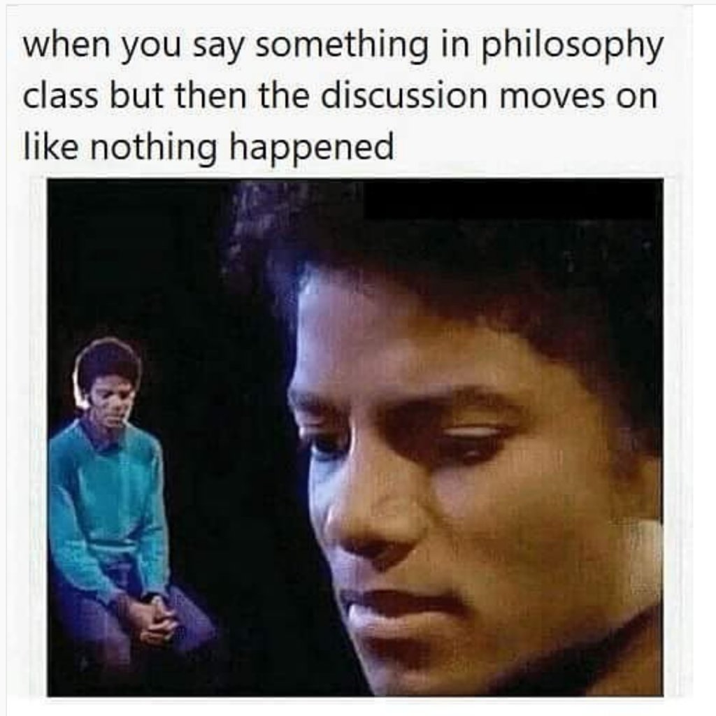 Typical Monday situation. Hang in there, everyone!

#philosophy #philosophymemes #philosophydiscussions #saintanselmcollege