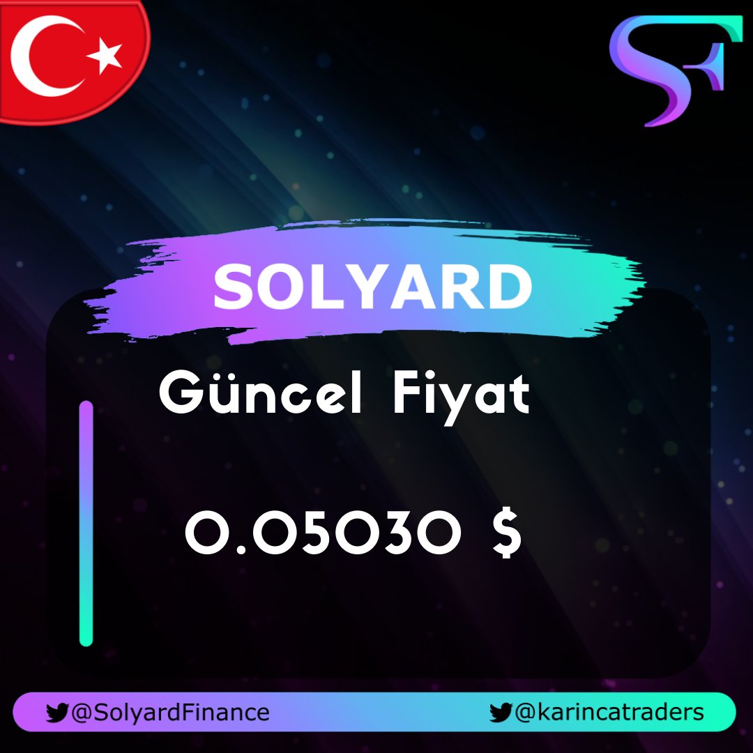 SolyardTurkiye's tweet photo. @karincatraders @SolyardFinance @MEXC_Global https://t.co/aGRrvPv1ob