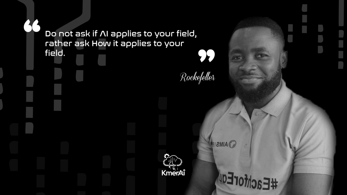 Are you still wondering whether #ai applies to your field or are you finding ways to apply it to your field? Well, our #237 researcher <a href="/feller_rock/">Rockefeller</a>  has something to tell you :). What do you think? tells us in comments. Enjoy your week! #aiforall #aiforgood #aiethics #mlearning