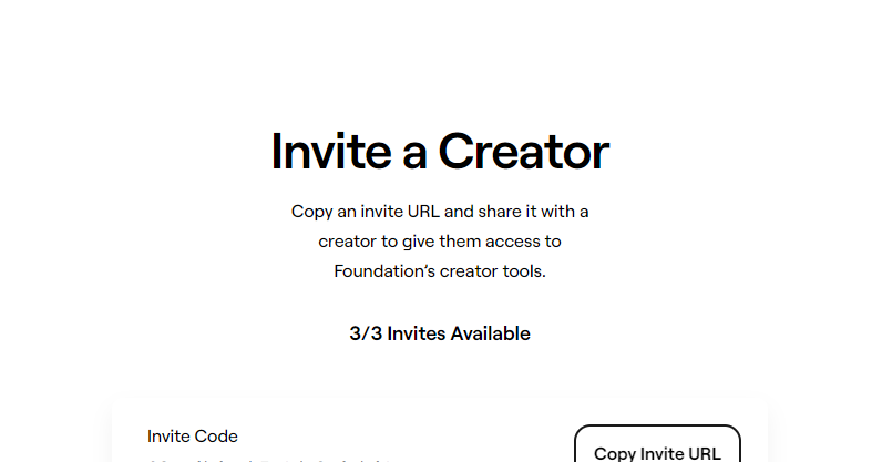 ✨FOUNDATION INVITE✨

The rules: 
✅Show me your art in comments! 
✅Like and follow
✅RT this post 
🔥Winner will be revealed one week from today. 09/26

#foundationinvites #foundationapp #inviteFND #FNDinvites #fndinvite #NFTCommunity