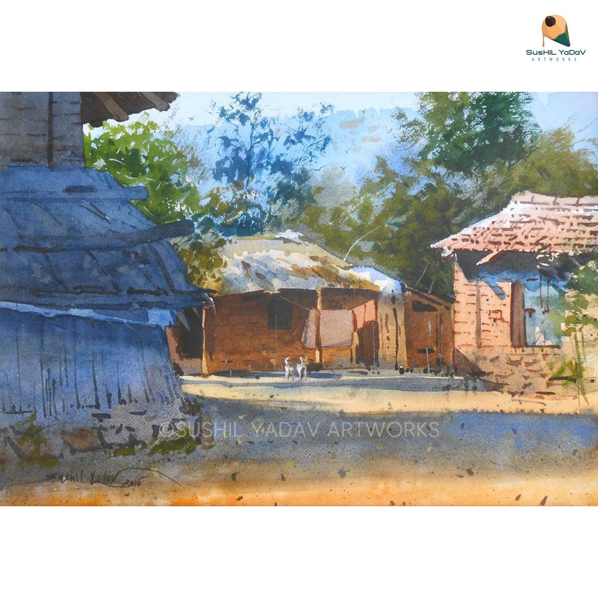 yadav_painter's tweet photo. it just feels so fresh (2016)
.
Watercolour on paper 

#art #artist #artistsoninstagram #artwork #paint #color #watercolor #water #pleinair #pleinairpainting #handmade #live #landscape #monsoon #fun #trees #coconut #nature #blue #green #house #old #canopy #shadow #sunkissed https://t.co/3rYiBAyxqH