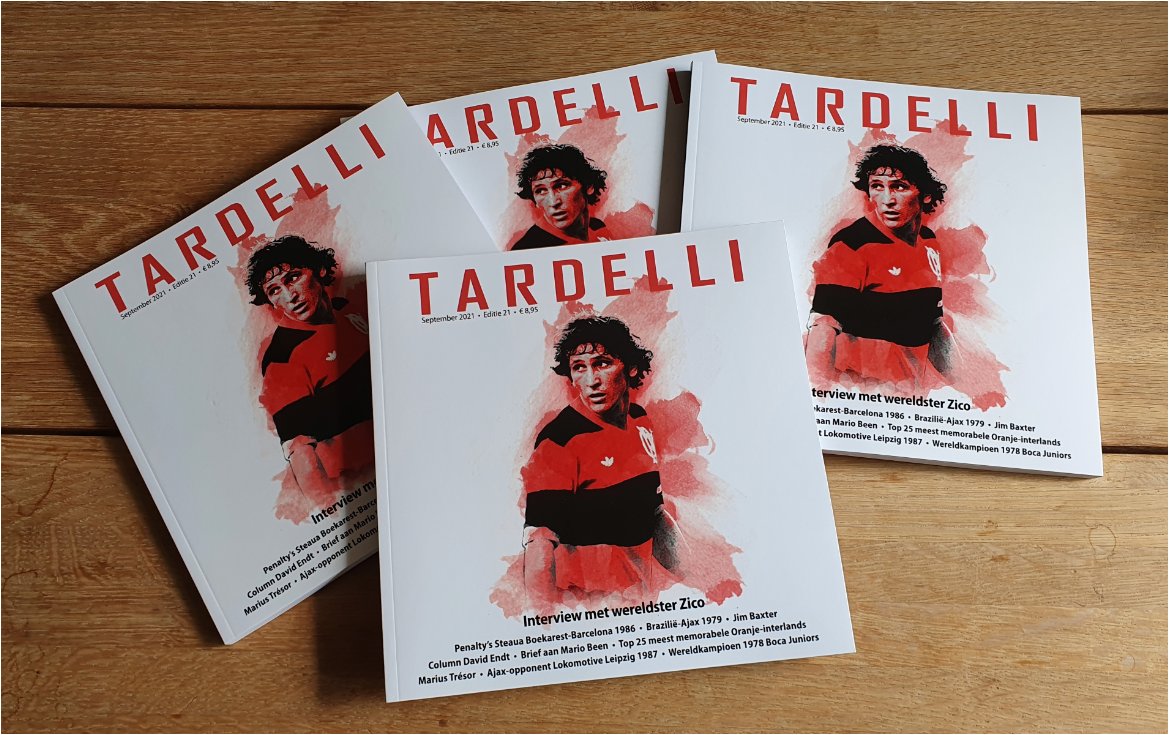Is dit onze mooiste cover ooit? Er zijn al mensen die dat gezegd hebben, en zelf - in alle bescheidenheid - zijn we ook erg enthousiast. Vers van de pers liggen ze hier, ze zijn zelfs nog een beetje warm. Later deze week bij de lezers: Tardelli 21 ! tardelli.nl