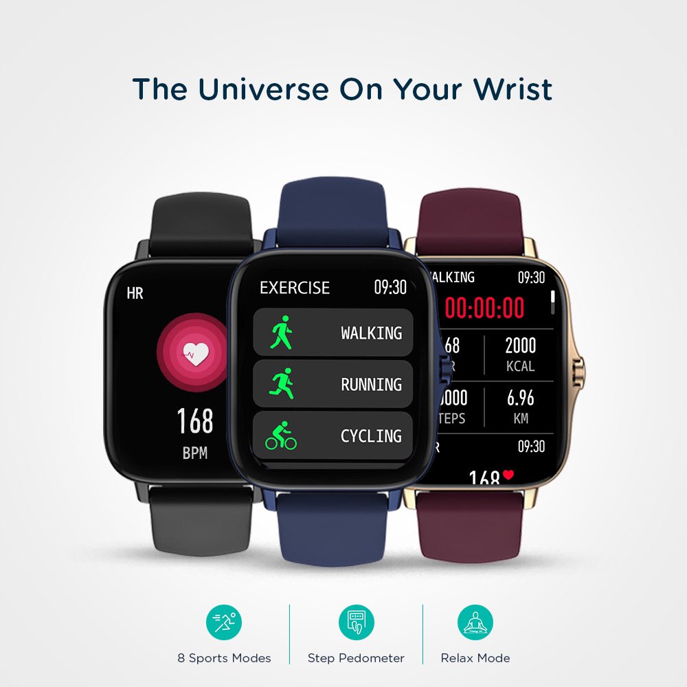 Pebble_India's tweet photo. If #mondaymotivation was a smartwatch, it would be called Pebble Cosmos 🤩 Don’t fret, Cosmos is here to put your fitness routine in line and bring the universe on your wrist! ✨
Stay fit, #LivePebble
#Pebble #LivePebble #APebbleIsAllItTakes #LifestyleTechnology #PebbleCosmos https://t.co/cUug13uRRa