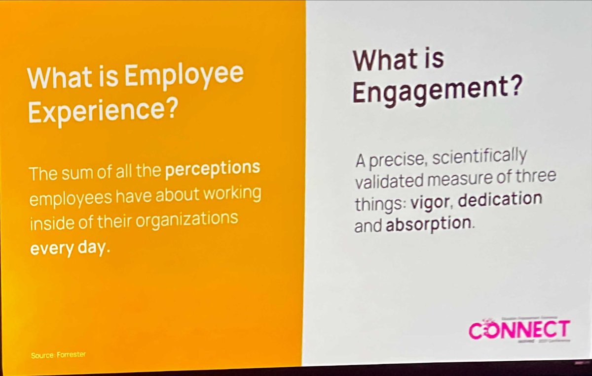 MyPOV: here’s a great definition of experience vs engagement <a href="/isolvedhcm/">isolved</a> #isolvedconnect #hrtech @jlnorwood