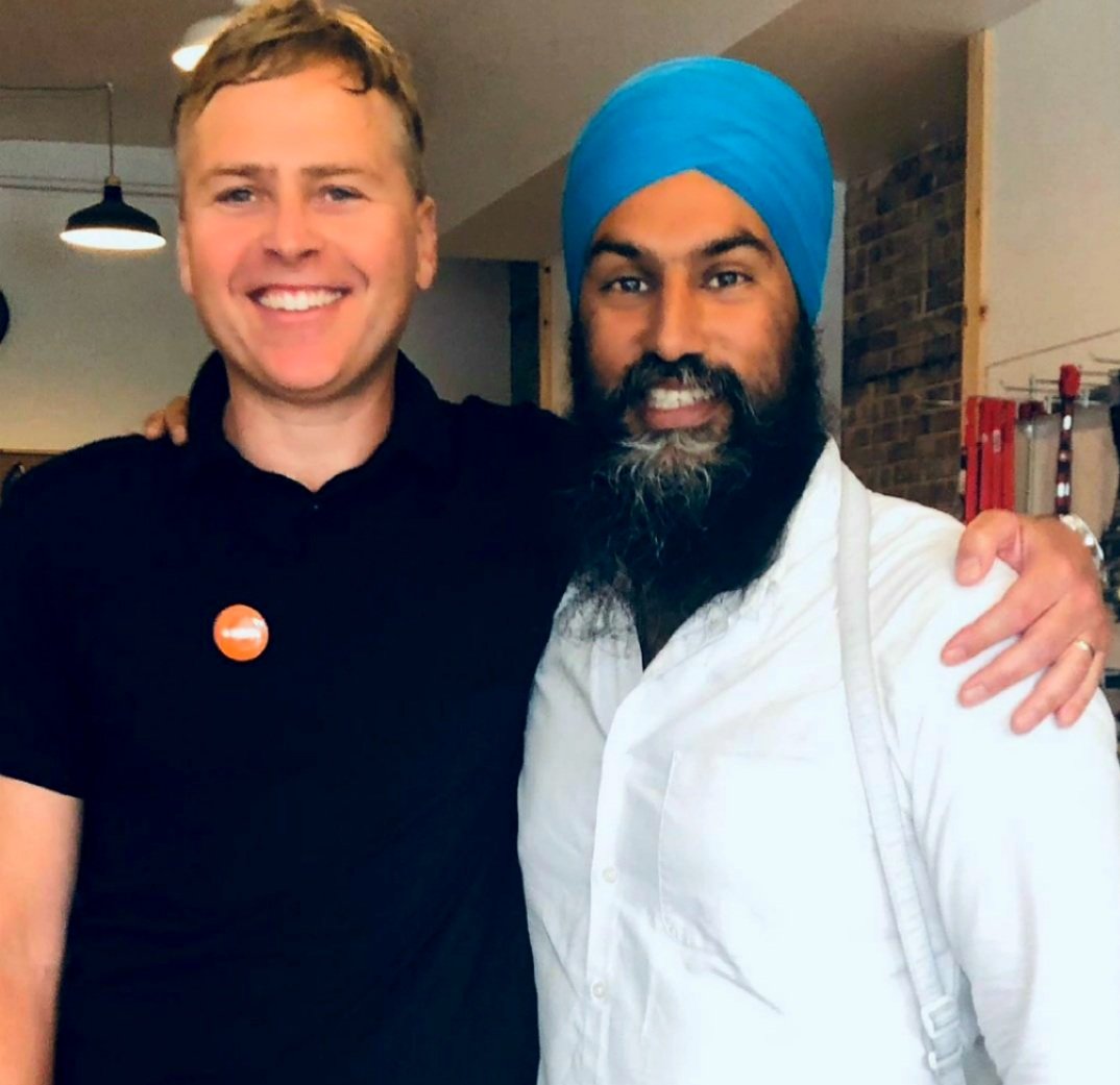 PR_Mittens's tweet photo. Please vote. Life is uncertain. We often have to trust/outsource our decisions. I know activist @Morgan_Gay since gr.10 in PTBO. There is NOBODY w/ stronger values or morals. Vote like a true 🇨🇦 not USA guppies.
 If undecided try @JahangirNDP #Guelph #Elxn44 

#labatt50 on me!! https://t.co/oHs5GPYkRf