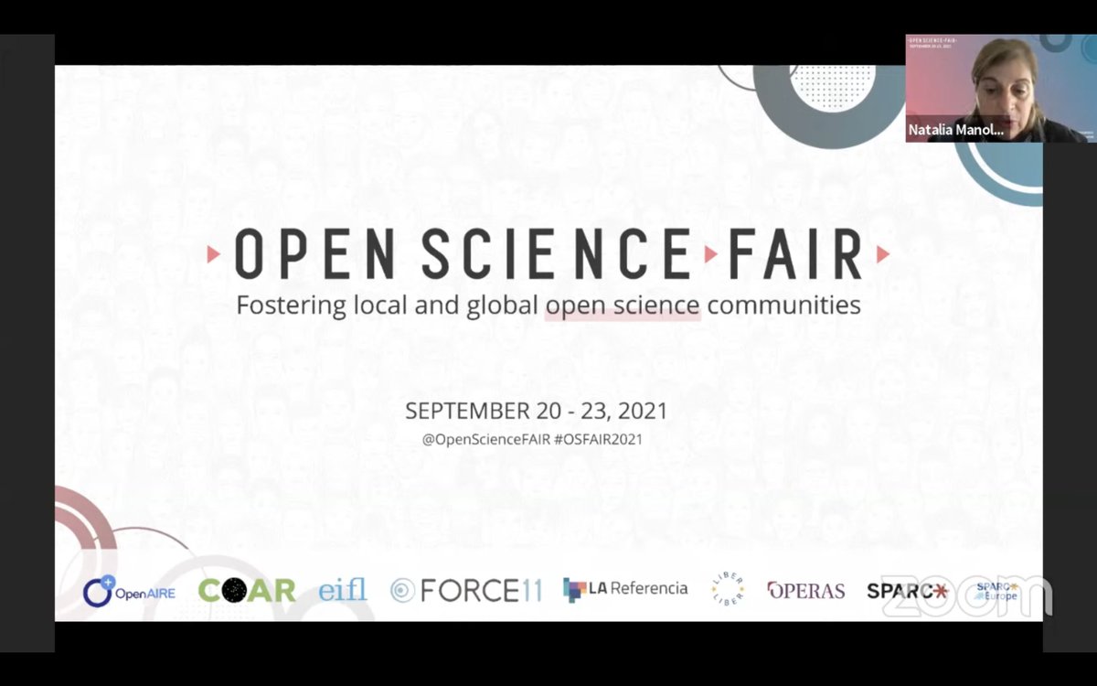 NI4OS_eu's tweet photo. NOW: #OpenScienceFAIR has just started. Don’t miss today’s sessions! Click here to see the whole program: https://t.co/VLwSIwxYZH
#openscience https://t.co/N7fbvNaC9g