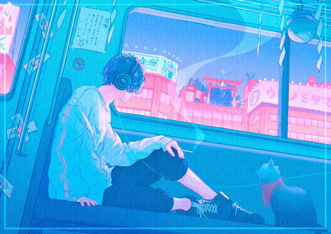 #イラストを4枚貼ると秋風に乗って絵柄を好いてくれる人の元へ届くらしい 

お顔が見えません的なイラストを描いています😶

#illustration 