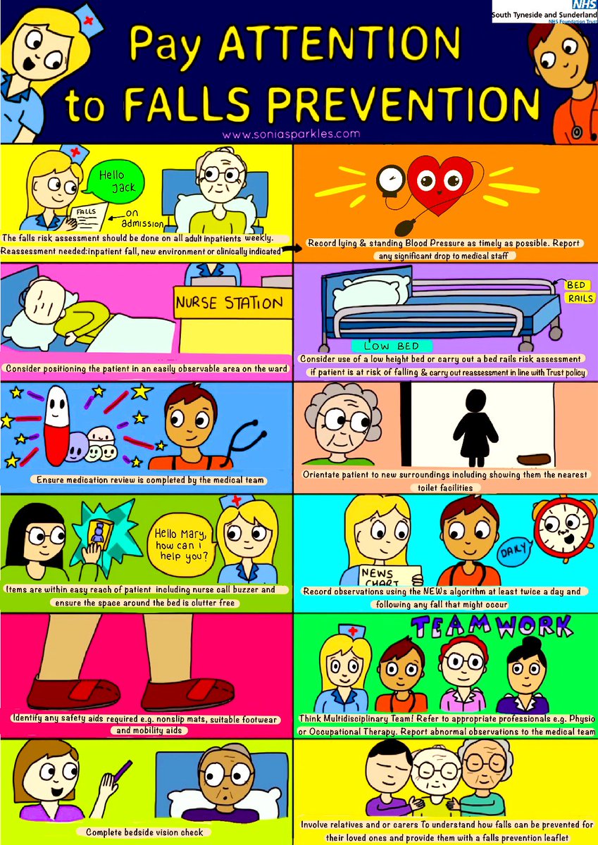 suba_thiru's tweet photo. Launching our new falls prevention leaflet &amp; poster @STSFTrust for #fallsawarenessweek 
Coming to a ward near you!
Thank you to @Sonia_Sparkles for her amazing artwork! https://t.co/eZBb65Fsp3