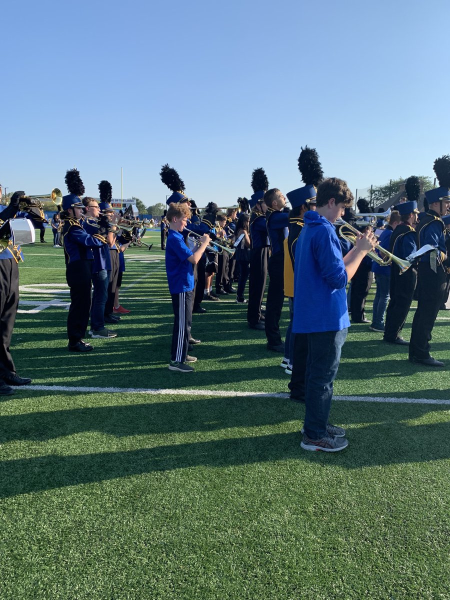Highlands band had a great night at with the LT marching band!  Next time hoping there is no lightning cancellation!