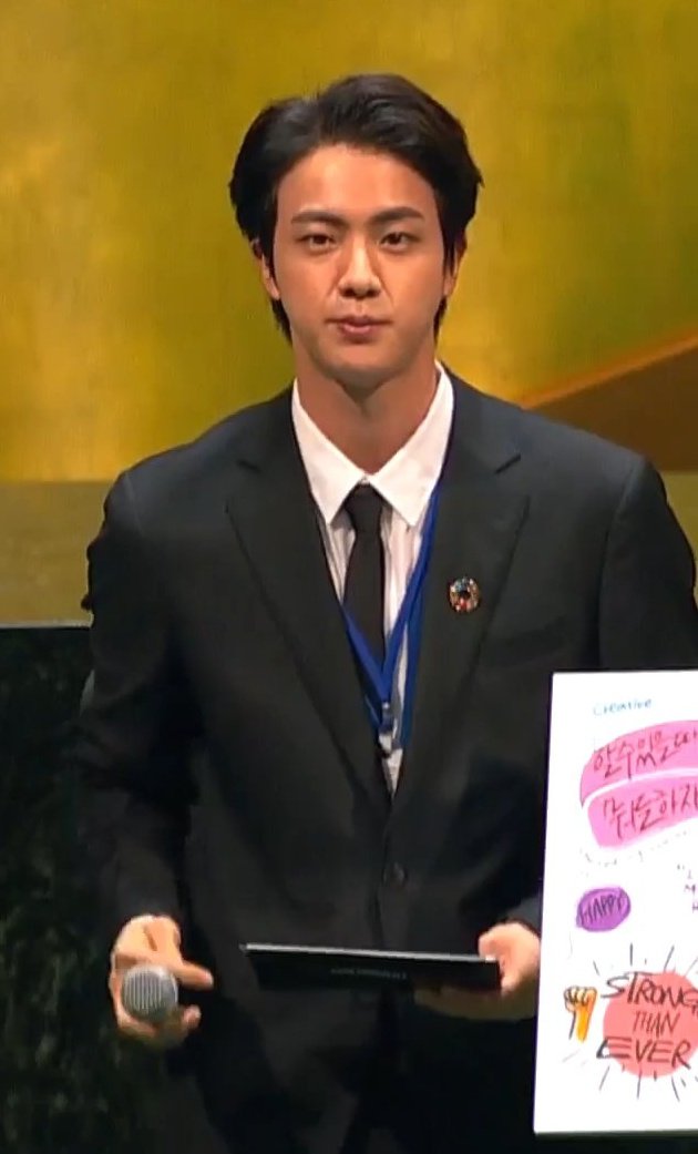kookjinworld_'s tweet photo. rather than calling this corona generation a "lost generation", the term "welcome generation" is more suitable. we will be a generation that welcomes change. - Kim Seokjin 

#BTSatUNGA https://t.co/tbOMzWfwwR