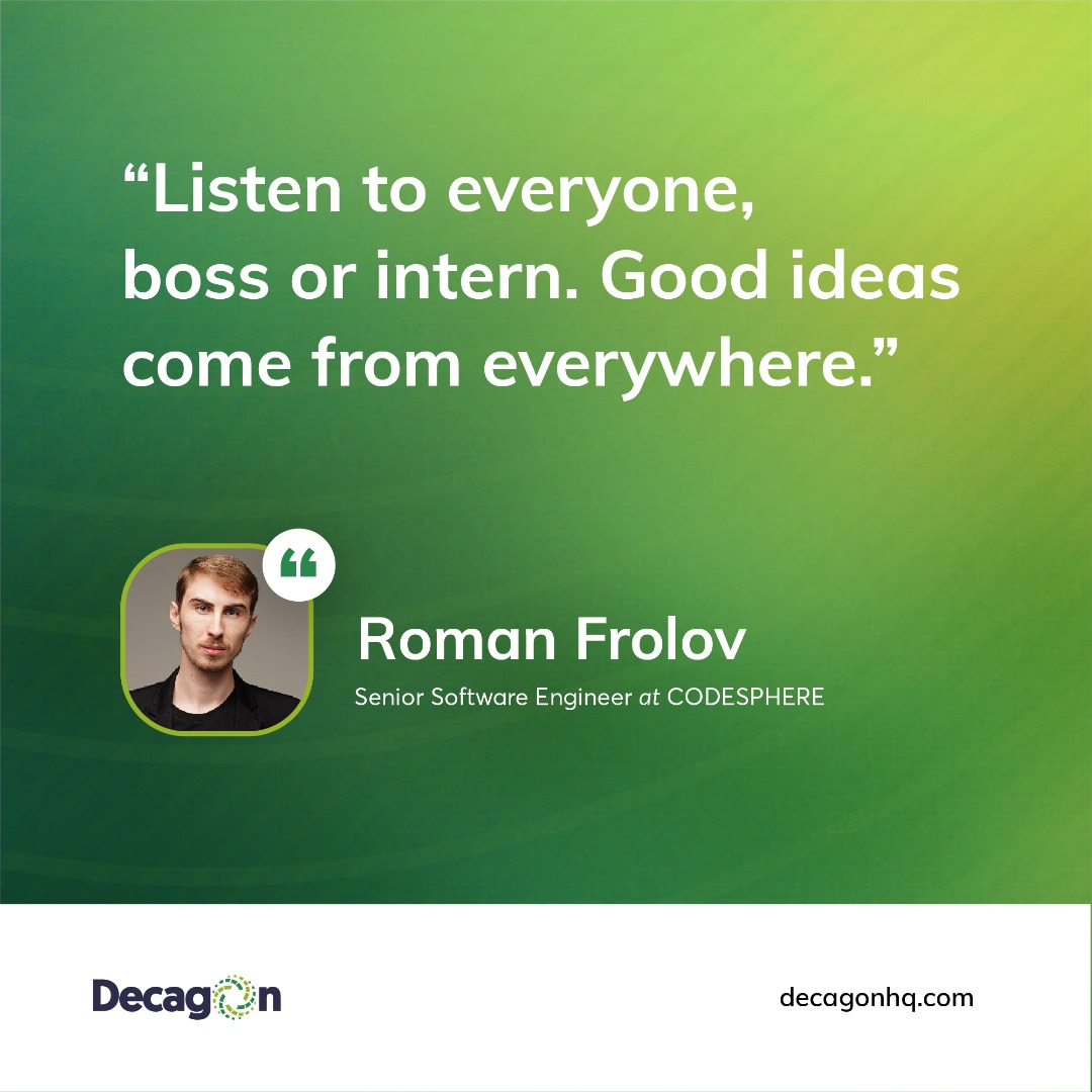 DecagonIns's tweet photo. Social interaction spurs innovative ideas! Engage and collaborate with team mates this week for better results. 🤝🏽 

#decagon #mondaymotivation #monday #SoftwareEngineer #developer #DEVCommunity #remote #BlackTechTwitter #engineeringleader #tech #talent #coding https://t.co/FNv6UJY3M8