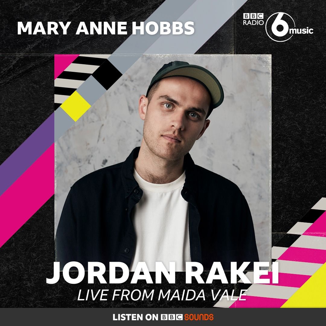 Jordan Rakei (@jordanrakei) on Twitter photo I'll be live in session from Maida Vale on Mary Anne Hobbs' <a href="/BBC6Music/">BBC Radio 6 Music</a> show this Wednesday at 10:30am! Listen here: bbc.co.uk/programmes/m00… I'll be live in session from Maida Vale on Mary Anne Hobbs' <a href="/BBC6Music/">BBC Radio 6 Music</a> show this Wednesday at 10:30am! Listen here: bbc.co.uk/programmes/m00…