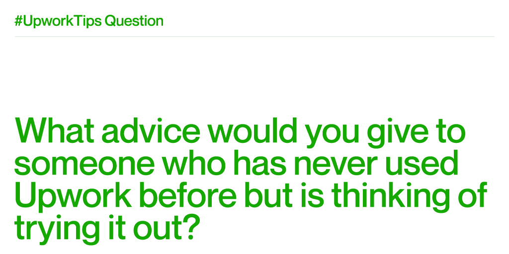 Upwork tweet media
