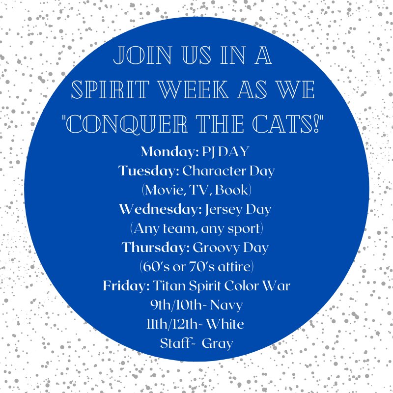 LSWestCheer's tweet image. Get excited for SPIRIT WEEK October 4-8! 💙🤍