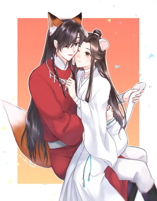 きつねとおこじょの花怜
 #TGCF  #天官賜福 