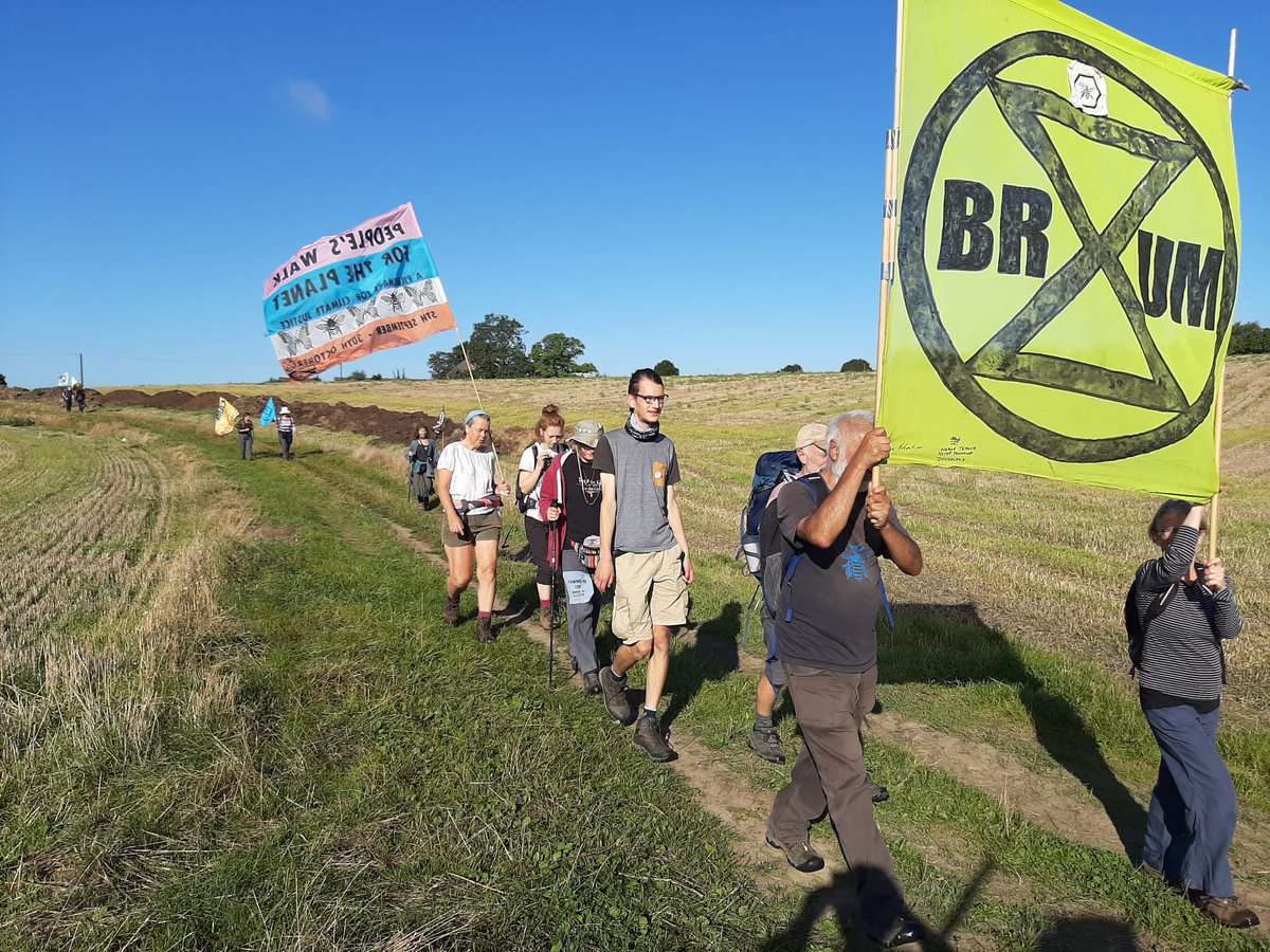 The final day of walking for us. Along suburban streets, across sun dried field and canal tow paths into Birmingham to meet the London Camino <a href="/caminotocop/">Camino To COP</a> #ClimateJustice