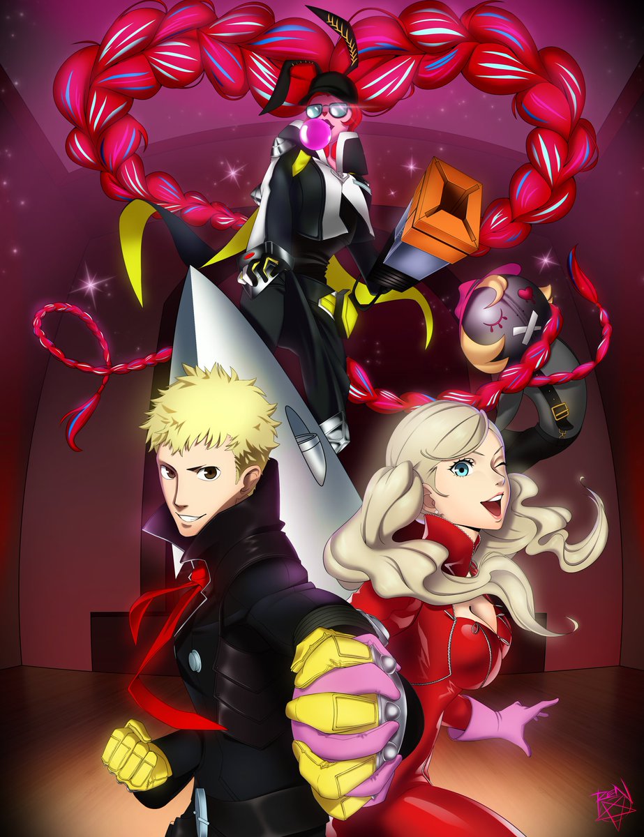 BLwritingbara's tweet photo. What if Personas could be fused by the others sharing their hearts? Ryuji x Ann edition! Happy anniversary Persona series!
Commission art by @ReinerDiablo 
#P5S #P5 #Ryuann #Persona5 #Persona25 https://t.co/Yobx9sP13u