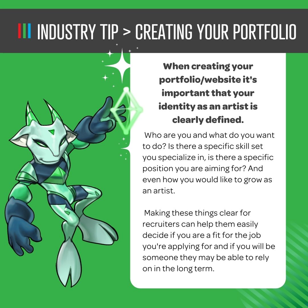 Creating an art portfolio is no easy feat, but there are a few things you can do that will help you leave an impression on recruiters. 
.
#artisttips #videogames #mograph #photoshop #conceptart #design #visualeffects #art #coach #coaching #digitalartcareer #artcommunity #chicago