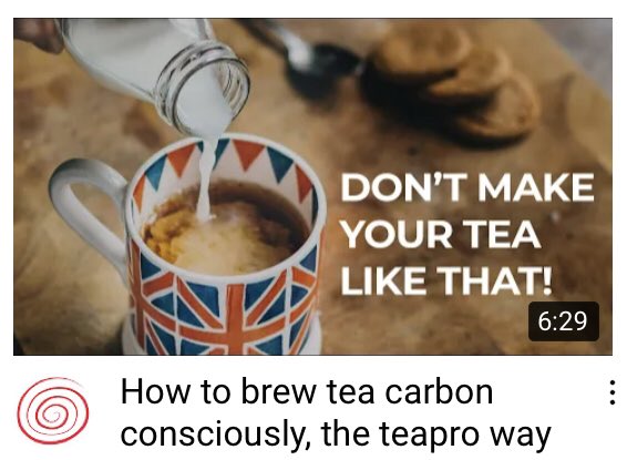 TeaProUK's tweet image. Learn how to become a more sustainable tea drinker with our quick and easy tips: 

👇
youtu.be/GqXscBIrz6E

Together we can make a big difference for our planet 🌍 

#mondaythoughts #ClimateEmergency #ClimateWeekNYC