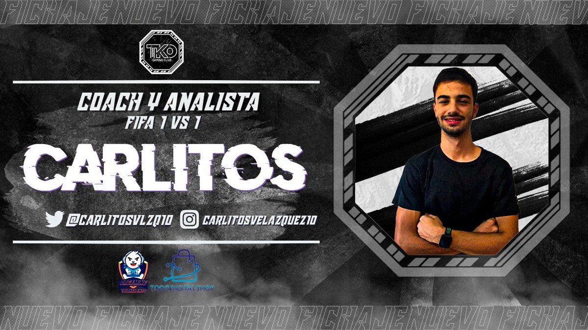 ✅#FICHAJE

<a href="/carlitosvlzq10/">Carlitos Velazquez</a> se convierte en nuevo COACH y ANALISTA de FIFA 1vs1 del equipo.

Nuestra nueva incorporación ayudará a nuestros jugadores de FIFA 22 para que compitan a su máximo nivel.

Bienvenido a casa, bienvenido a TAKEOVER!

#GoTKO #YouCantStopUs