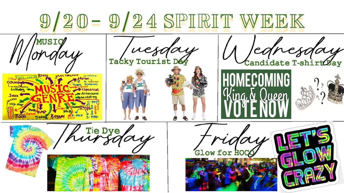 First time in 8 years that I’m not involved in planning a Homecoming Week. Kinda miss it. At least I can still dress up.