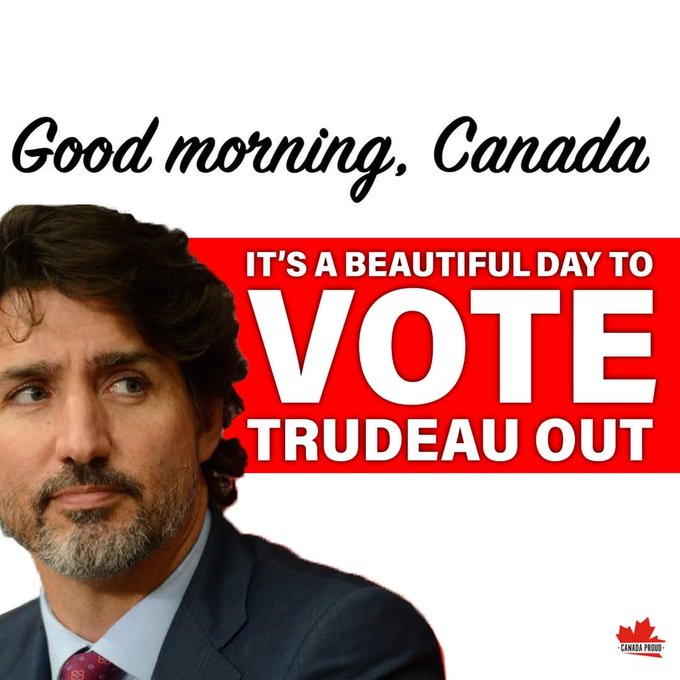 Today is a great day to #VoteTrudeauOut 
#VoteCPC 🍁#SaveCanada 🍁 #elxn44vote