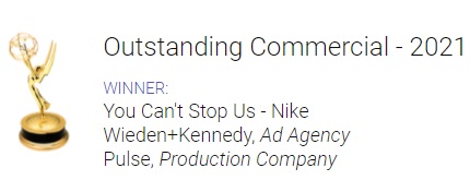 Vox Inc Congrats To Theanthonydavis And The Rest Of The Cast And Crew Of Nike You Can T Stop Us On Their Emmys21 Win For Outstanding Commercial Vo Voiceover Commercial Emmy