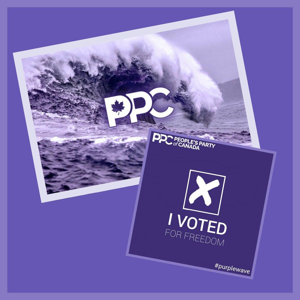 #PurpleWave #VotePPC #PPC #VoteFreedom @MaximeBernier