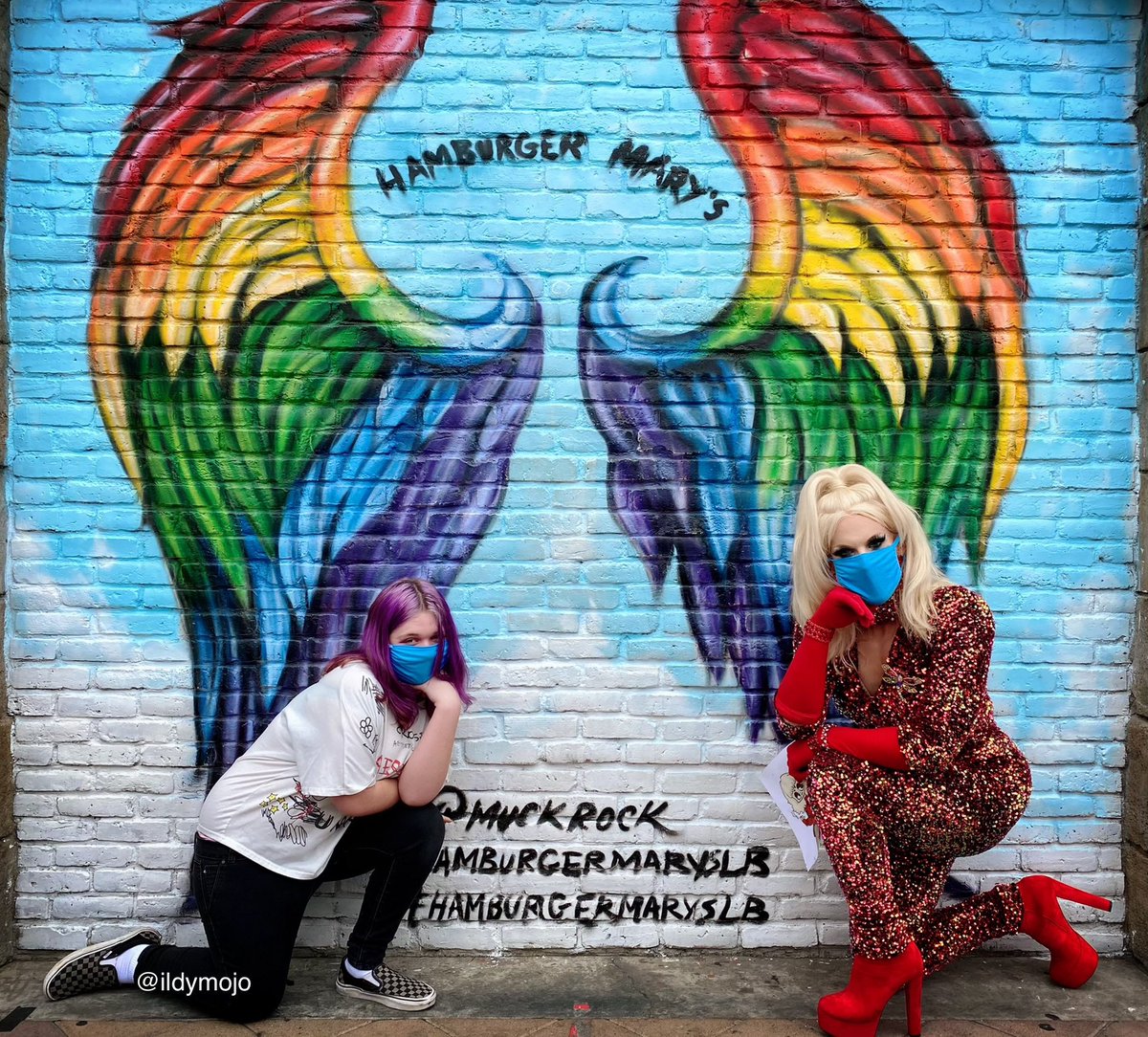 Ladies and gents… the great Bob the Drag Queen and <a href="/katya_zamo/">Katya</a> grace our set!! (To the particular thrill of my kid ((and meeee!!)) who are GINORMOUS fans.) 🌈💜😈 #LuciferBTS #luciferseason6