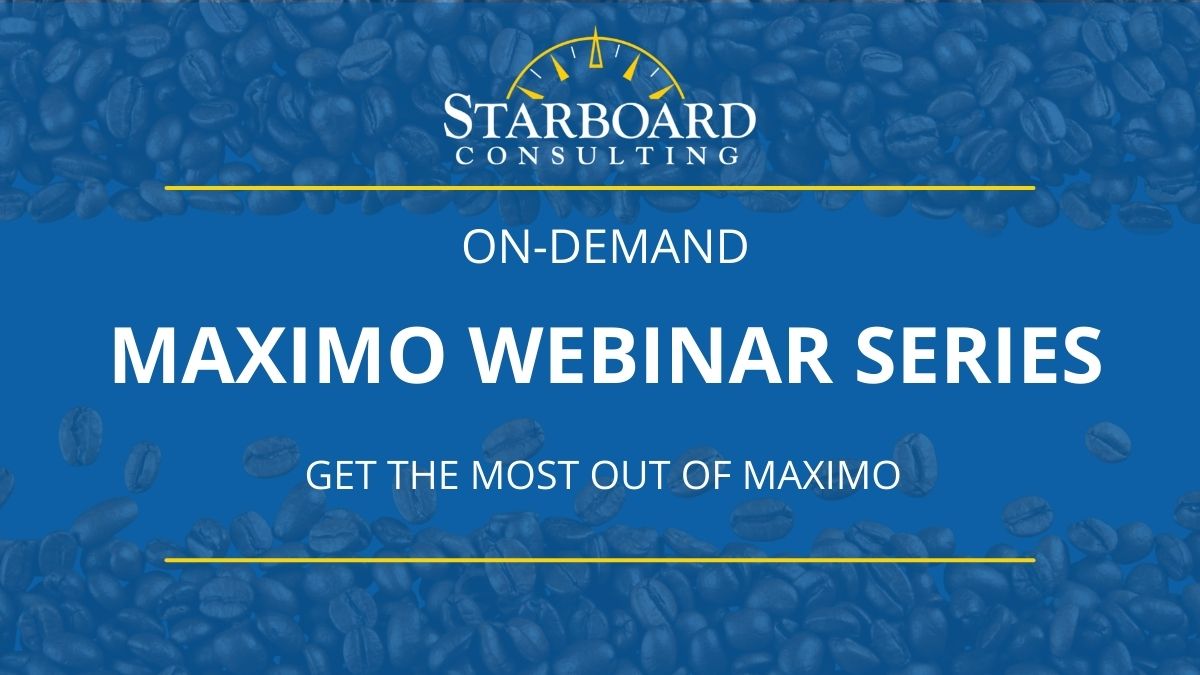 MaximoExperts's tweet image. Looking to improve your #Maximo skills? We have a webinar series for you! Includes 10-min Tech Tips, 30-min Coffee Chats, and 60-min in-depth discussion. tinyurl.com/3vredv64