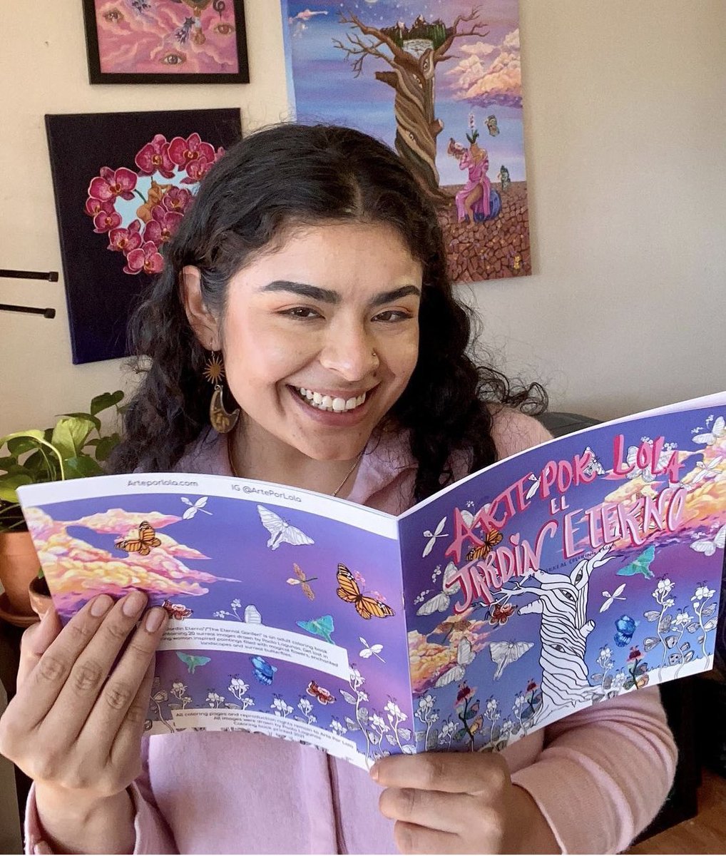 ArtePorLola1's tweet photo. “El Jardín Eterno” a coloring book containing 20 surreal images done by me 💖💖💖 only available at 

https://t.co/Zl11dapoGQ https://t.co/42jGVupEYo