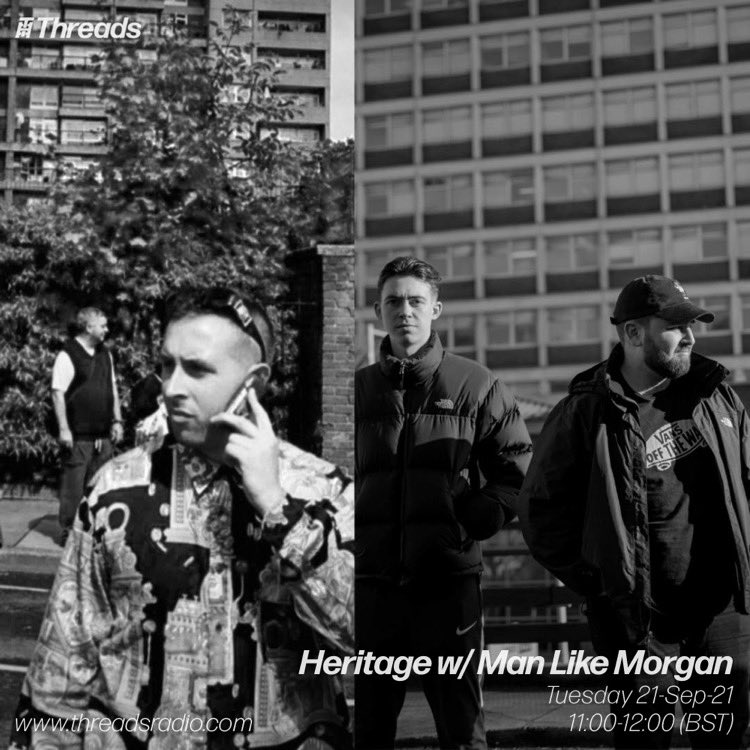 Tomorrow on our monthly <a href="/threadsradio/">Threads</a> slot we welcome Man Like Morgan on for a guest mix. Mixed bag from us as always and techno bangers from Morgan inbound…