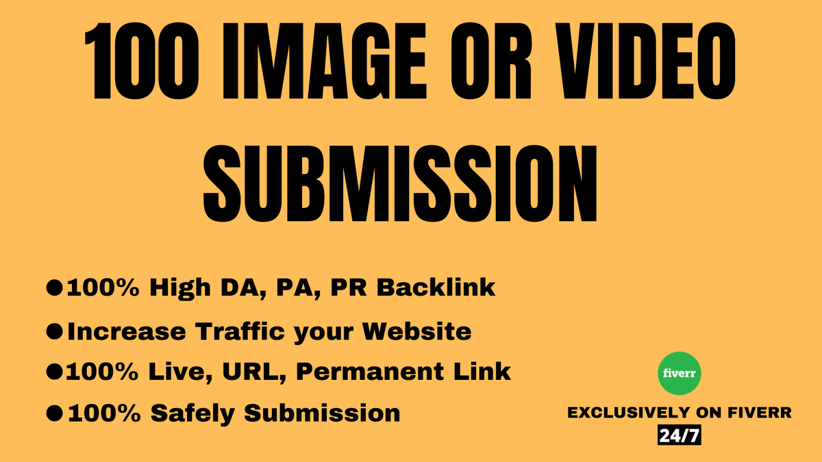 MobarckH's tweet image. I will submit video or image submission to 100 sharing sites
fiverr.com/share/YyWBzd
#videosubmission #imagesubmission 
#videoposting #imageposting 
#videomarketing #imagemarketing 
#videoviral #imageviral 
#videoadvirtising #imageadvirtising 
#videoupload #imageupload