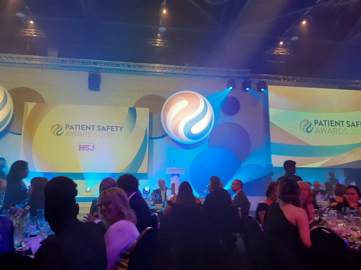 Thrilled to be at the #HSJpatientsafety awards <a href="/QualityBCWBCCG/">Black Country ICB Quality & Safety Team</a> tonight