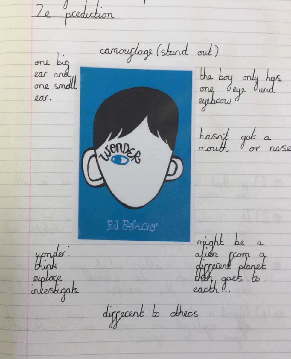 LSTClass09's tweet photo. What can we learn from the front cover? #STPSReading #prediction #Wonder https://t.co/0w4AH7LYAM