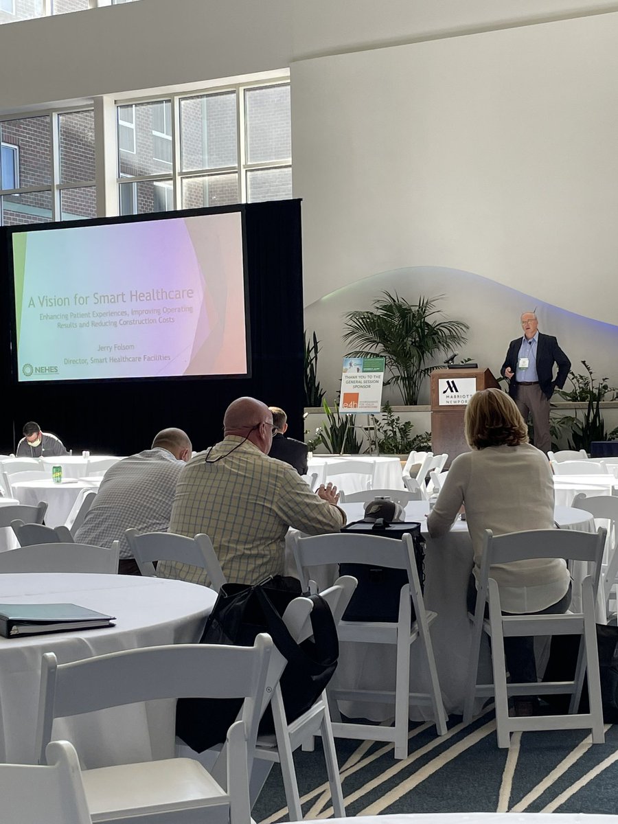 Great job by Jerry Folsom at #NEHES Fall conference presenting on <a href="/SiemensInfra/">Siemens Infrastructure</a> solutions around #smarthealthcare.