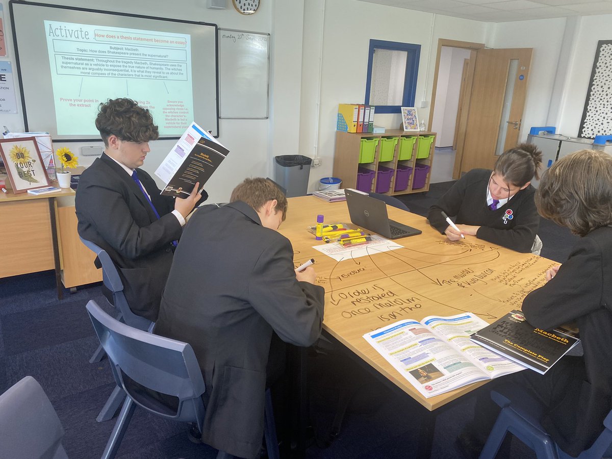 UnityEnglish's tweet image. Today our year 11 @UnityBlackpool students focused on developing and creating counter arguments against our class thesis statements. The responses they produced were fantastic! Massive thank you to @teachals and @SPryke2 - not sure how we ever survived without Ready to Teach!