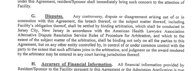 TheTubaDave's tweet photo. @1a In 2018 my mother was in a facility in NC owned by the Portopiccolo Group from New Jersey which owns dozens of facilities across NC and VA. A 2017 federal law required me to sign an arbitration clause that required any action from me to to be taken in New Jersey under NJ law. https://t.co/y18Gh69yWp