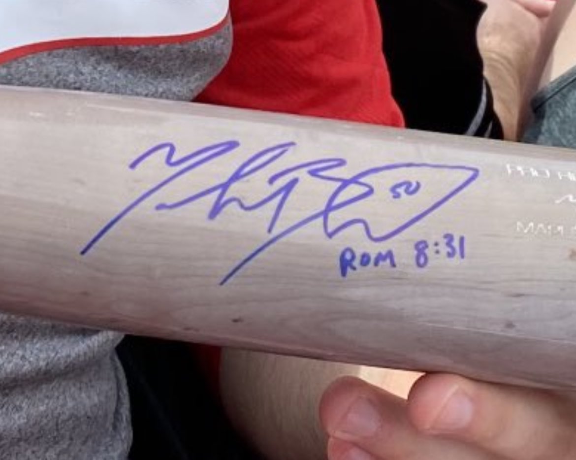 Ben Porter on X: TIL Mookie Betts signs his name with a bible verse. Is  that common? Never heard of a player doing that before.   / X