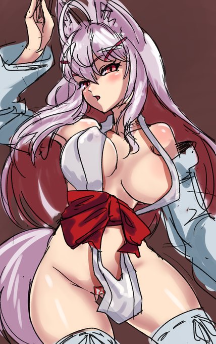 リハビリにちょこちゃんきつねスケベ絵 (NSFW注意) 