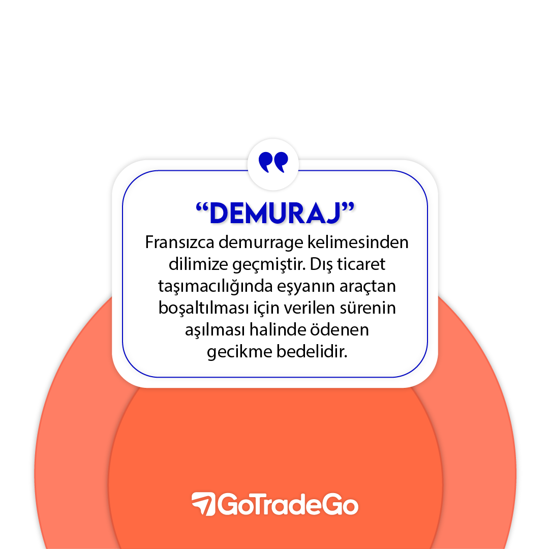Ticaret yapanların bilmesi gereken kelimelerde bugünkü durağımız: Demuraj.

➡️ Demuraj bedeli, konteyneri anlaşılan süre içinde teslim etmeyen müşteri tarafından, konteynerin ait olduğu firmaya ödenir. 

#Ticaret #İthalat #İhracat #DışTicaret #Trade #UluslararasıTicaret