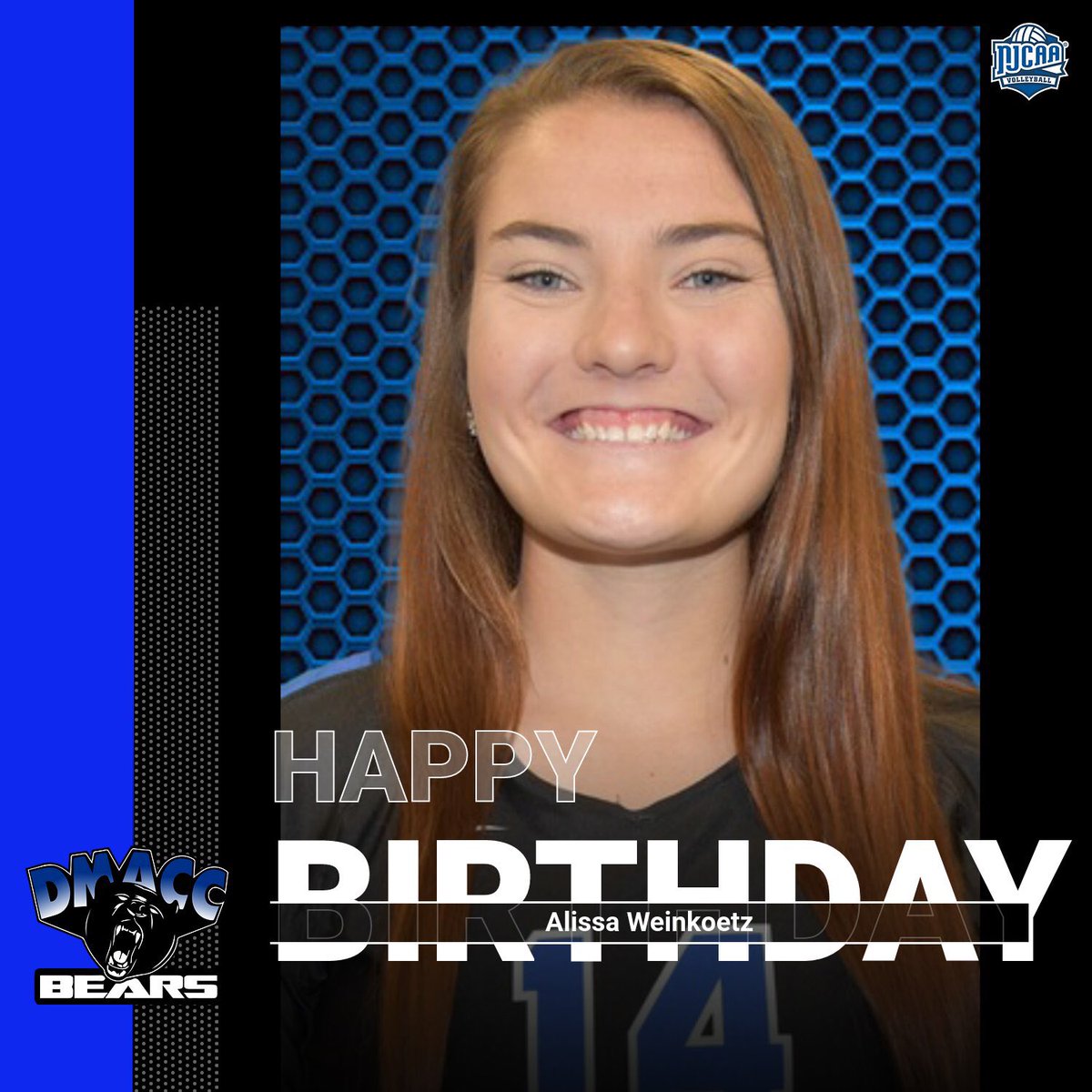 DMACCVB's tweet image. Happy Birthday, Alissa! 🥳🎉🐻🏐
