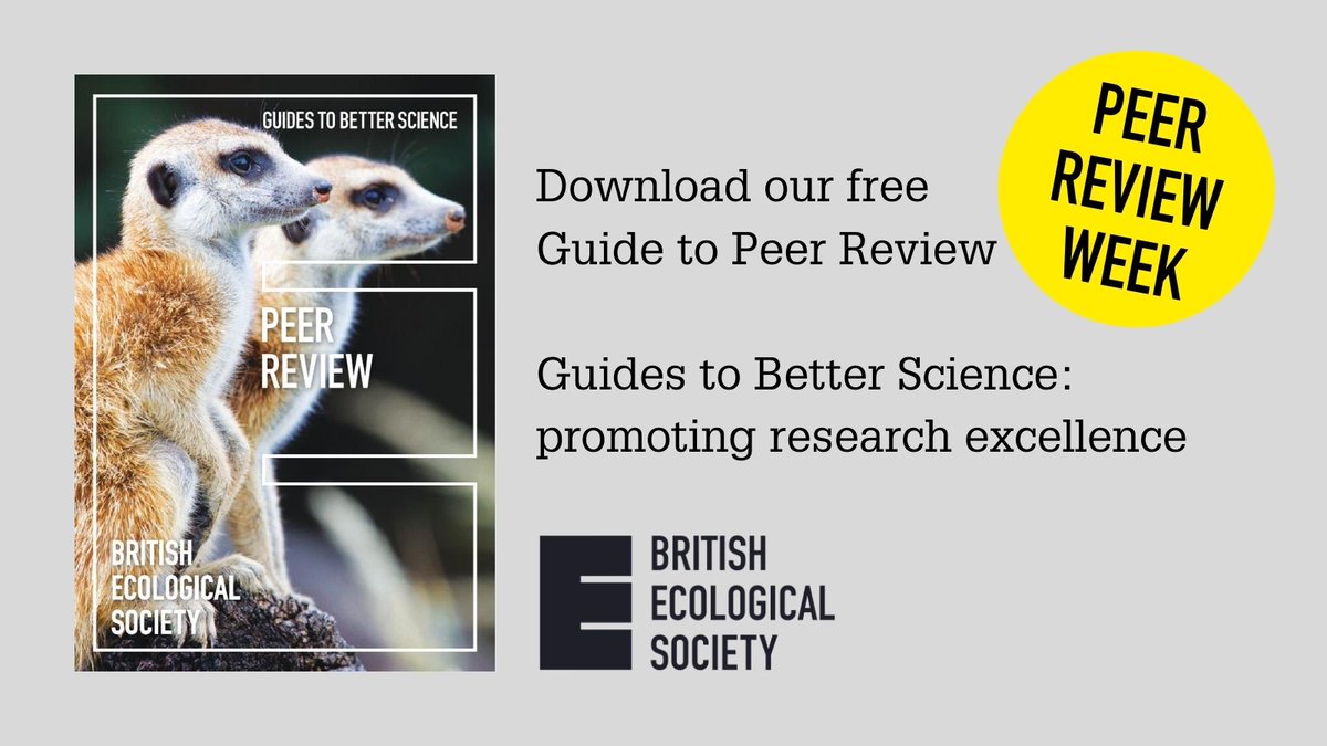 It's <a href="/PeerRevWeek/">PeerReviewWeek</a>! Follow our journals for a week of activities as they explore #IndentityInPeerReview 🧑‍🔬

And If you're new to peer review or need a refresher, we have a free guide for you👇#PeerReviewWeek21 britishecologicalsociety.org/publications/g…