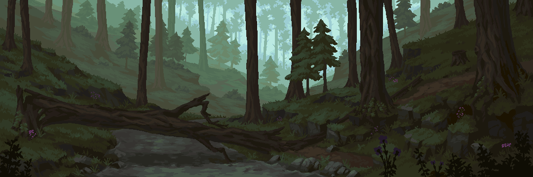 useless_pursuit's tweet photo. Forest environment for a game demo that's currently in development 🌿
#pixelart #ドット絵 https://t.co/aXgRBxi9jO