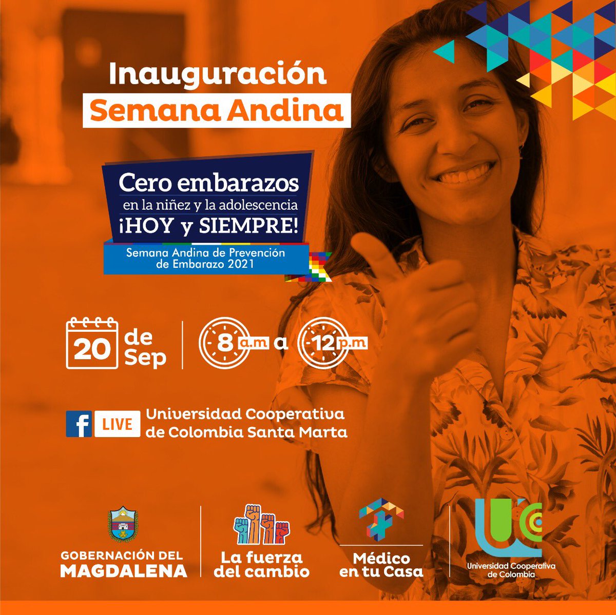 HospitalElReten's tweet photo. Este lunes 20 de septiembre de 2021
inicia la Semana Andina de Prevención de Embarazo con el lema “Cero embarazos en la niñez y la adolescencia. ¡Hoy y siempre!” 

#MédicoEnTuCasa
#GobernaciónDelMagdalena 🧡 https://t.co/GUnTYvWCjO